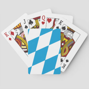 Cartas de juego con la bandera de Baviera