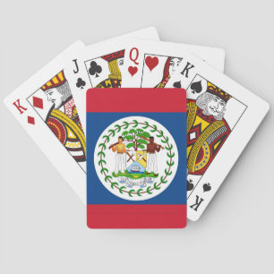 Cartas de Juego con la Bandera de Belice