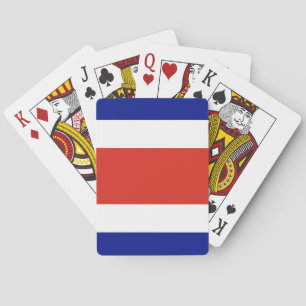 Cartas de juego con la bandera de Costa Rica
