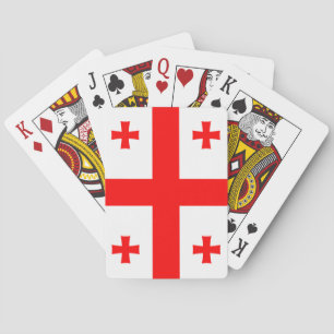Cartas de juego con la bandera de Georgia