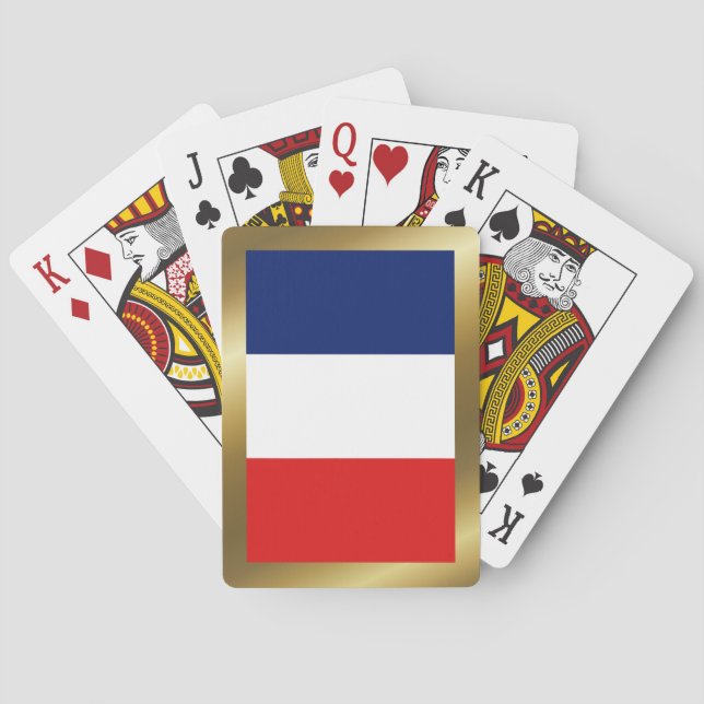 Cartas de juego con la bandera de Guyane (Reverso)