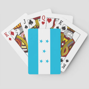 Cartas de juego con la bandera de Honduras