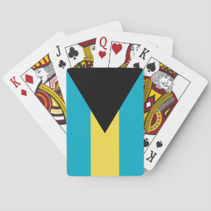 Cartas de Juego con la Bandera de las Bahamas