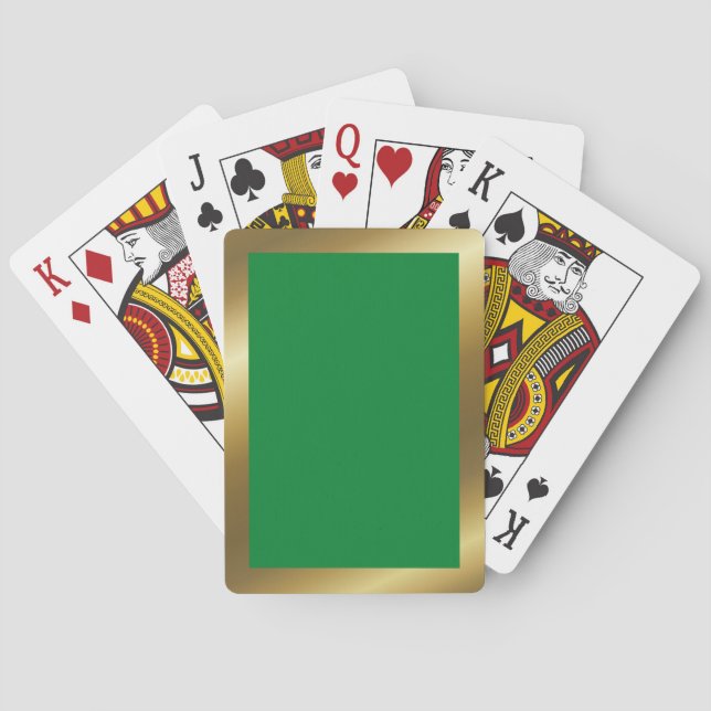 Cartas de juego con la bandera de Libia (Reverso)