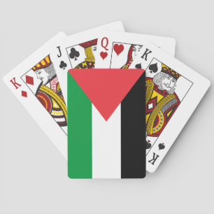 Cartas de juego con la bandera de Palestina