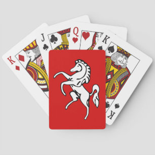 Cartas de juego con la bandera del condado de Kent
