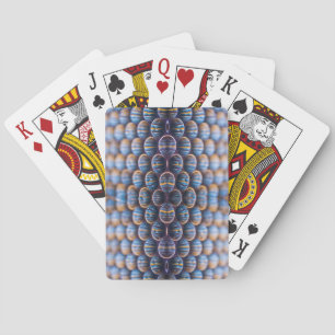 Cartas de juego con la imagen delantera del peine 