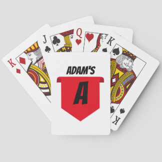 Cartas de juego con monograma y color personalizad