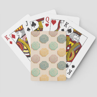 Cartas de Juego con Patrón de Sombrilla de Playa e