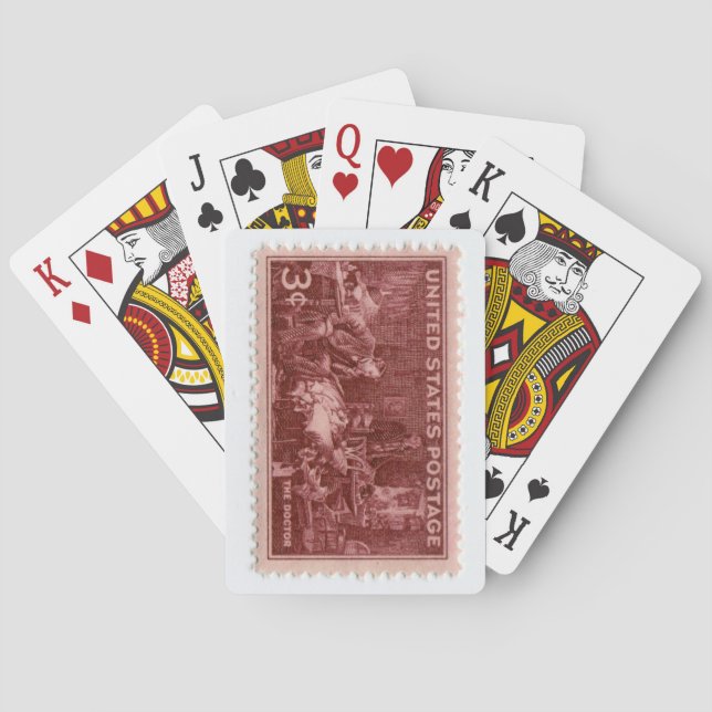 Cartas de juego con sello de los Estados Unidos (Reverso)