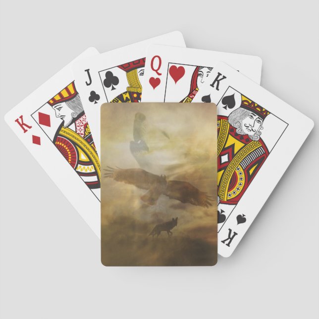 Cartas de juego con temas del suroeste de Guay (Reverso)