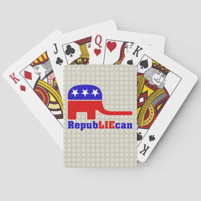 Cartas de juego contra los republicanos (Reverso)
