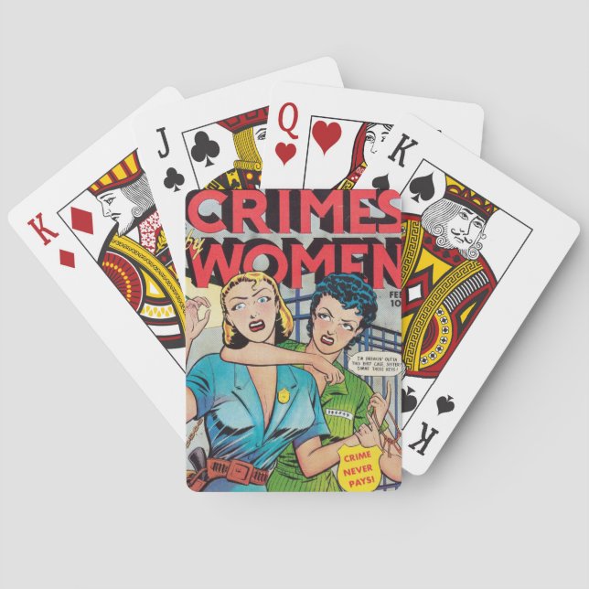 Cartas de juego "Crímenes de mujeres" (Reverso)