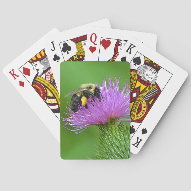Cartas de juego de abejas y silbidos (Reverso)