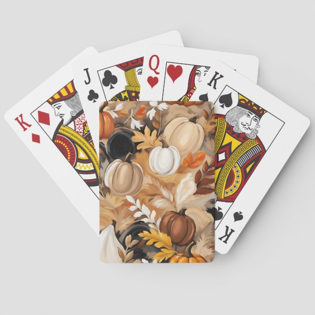 Cartas de juego de Acción de Gracias (Reverso)