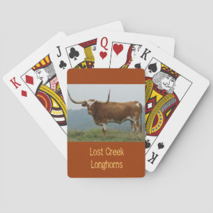 Cartas de juego de acero Carmel Longhorn - persona