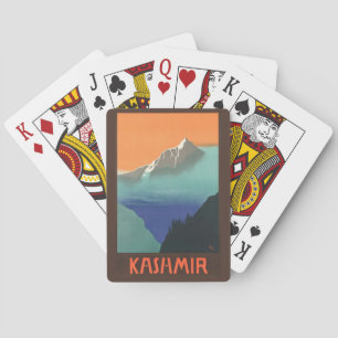 Cartas de juego de afiches de viaje de India (Cach