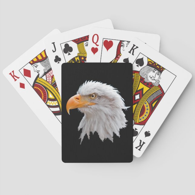 Cartas de juego de Águila Baldosa de Alaska (Reverso)