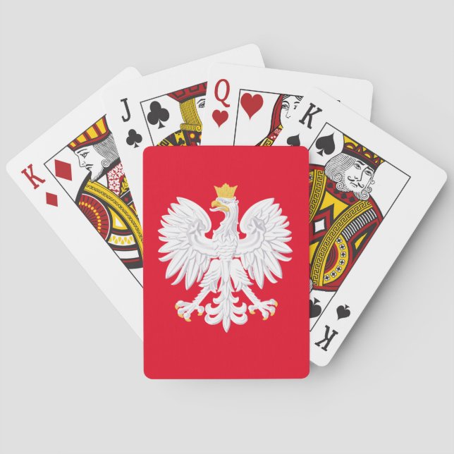Cartas de juego de águila polaca (Reverso)