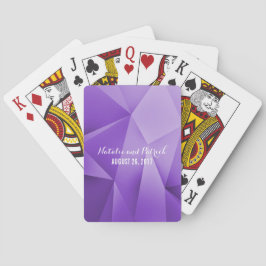 Cartas de juego de Amethyst Jewel Tones Boda
