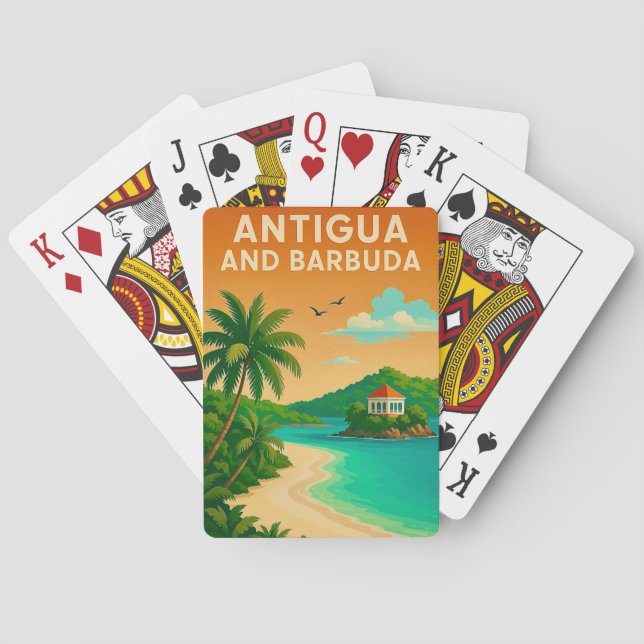 Cartas de juego de Antigua y Barbuda (Reverso)