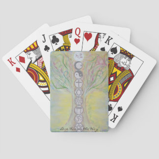 Cartas de juego de árbol de unidad - el amor sabe 