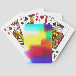 Cartas de juego de arcoiris primarias abstractas d