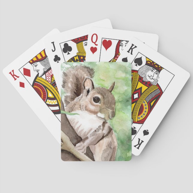 Cartas de juego de ardillas Rummy Poker (Reverso)