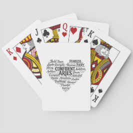 Cartas de juego de Aries Zodiaco | Nube de palabra