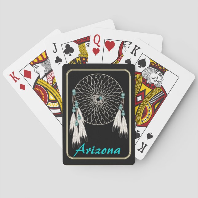 Cartas de juego de Arizona Dream Catcher Mandala (Reverso)