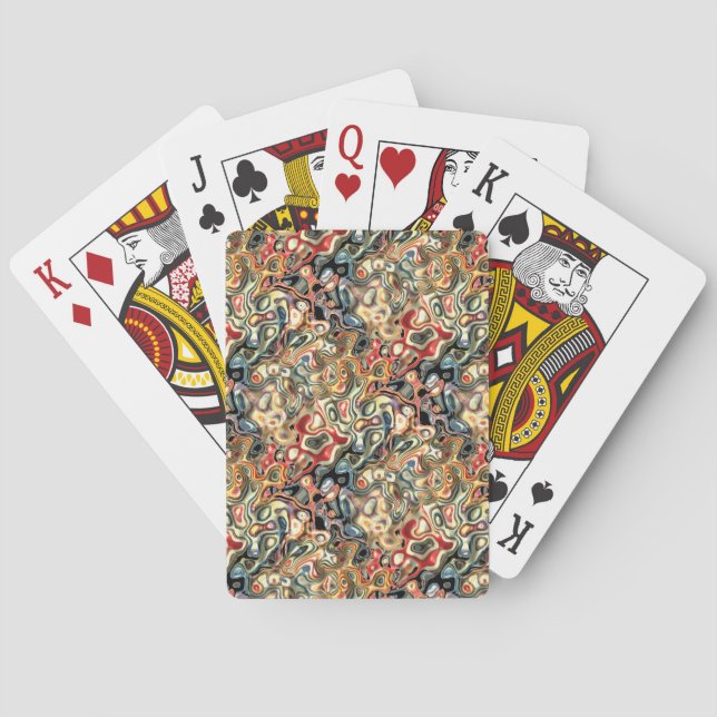 Cartas de juego de arte abstracto (Reverso)