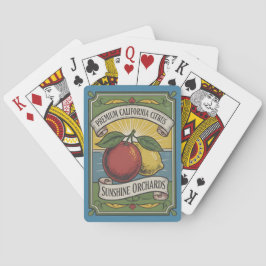 Cartas de juego de arte de caja de frutas