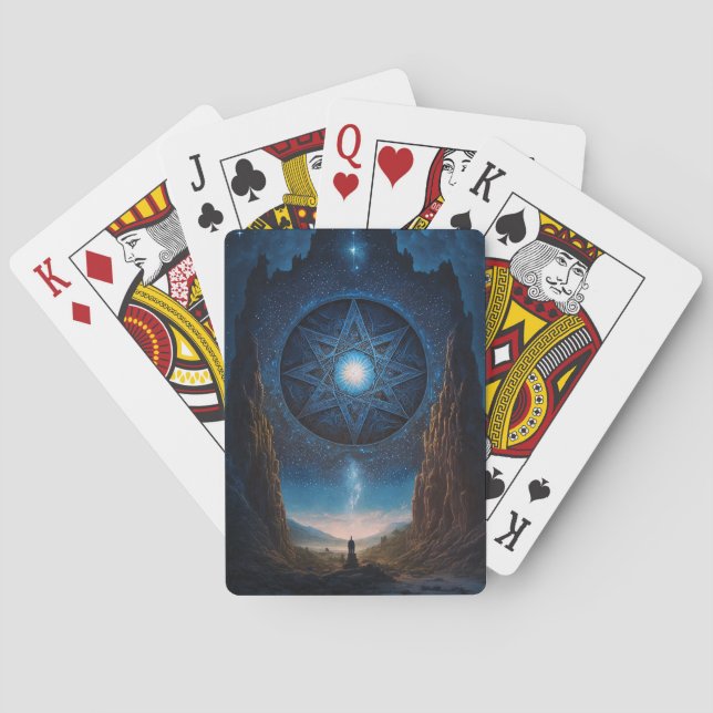 Cartas de juego de arte en el paisaje visionario s (Reverso)