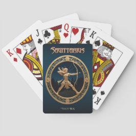 Cartas de juego de astrología - Rótulo Sagittarius