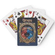 Cartas de juego de astrología - Rótulo Zodiaco Gem