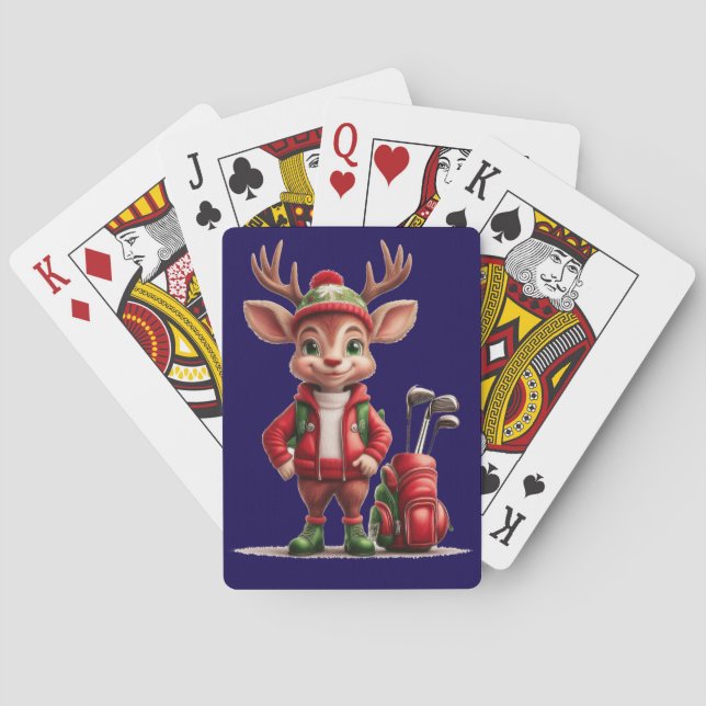 Cartas de juego de aventura de Rudolph (Reverso)