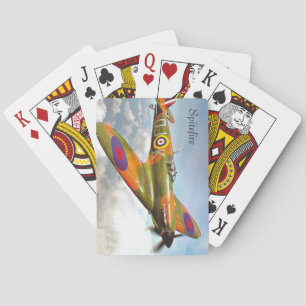 Cartas de juego de aviones de guerra