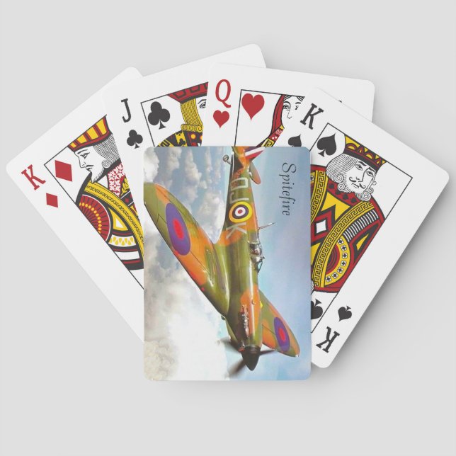 Cartas de juego de aviones de guerra (Reverso)