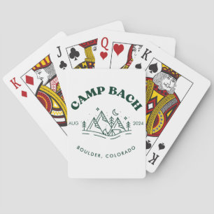 Cartas de juego de Bachelorette en el campamento