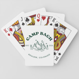Cartas de juego de Bachelorette en el campamento