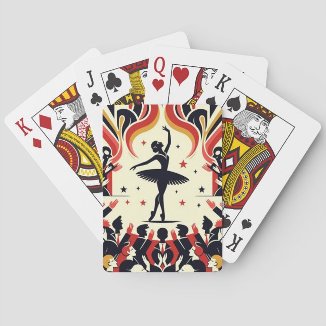 Cartas de juego de Ballerina Chica (Reverso)