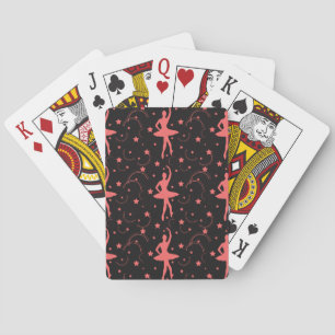 Cartas de juego de Ballerina Rosa