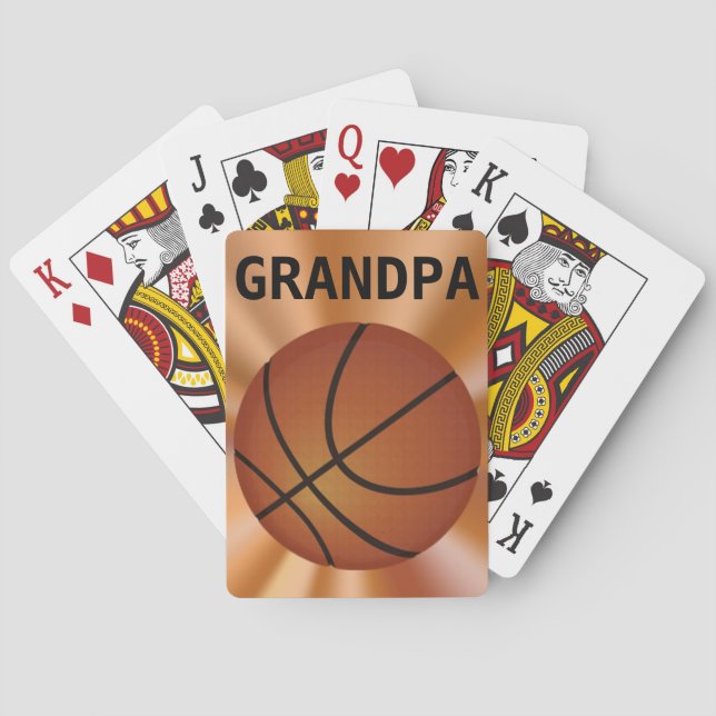 Cartas de juego de baloncesto, ideas de regalo de  (Reverso)