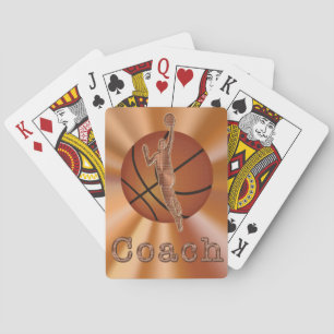 Cartas de juego de baloncesto, regalos de entrenad