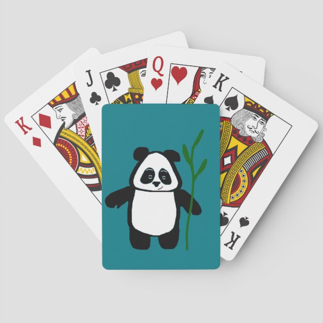 Cartas de juego de Bambú y Panda (Reverso)
