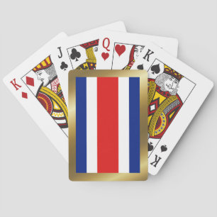 Cartas de juego de bandera de Costa Rica