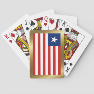 Cartas de juego de bandera de Liberia