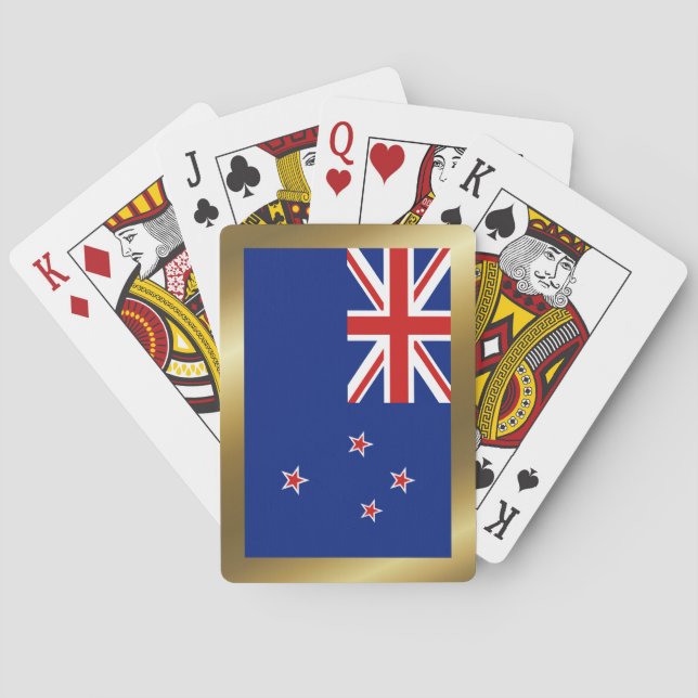 Cartas de juego de Bandera de Nueva Zelanda (Reverso)