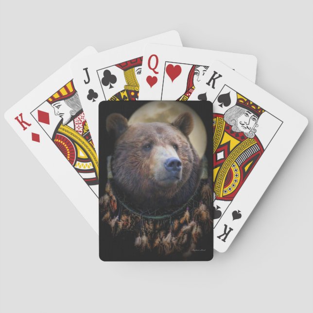 Cartas de juego de Bear Dreamcatch (Reverso)