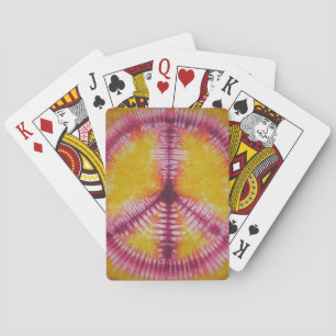 Cartas de juego de bicicleta con tinta de tinta de